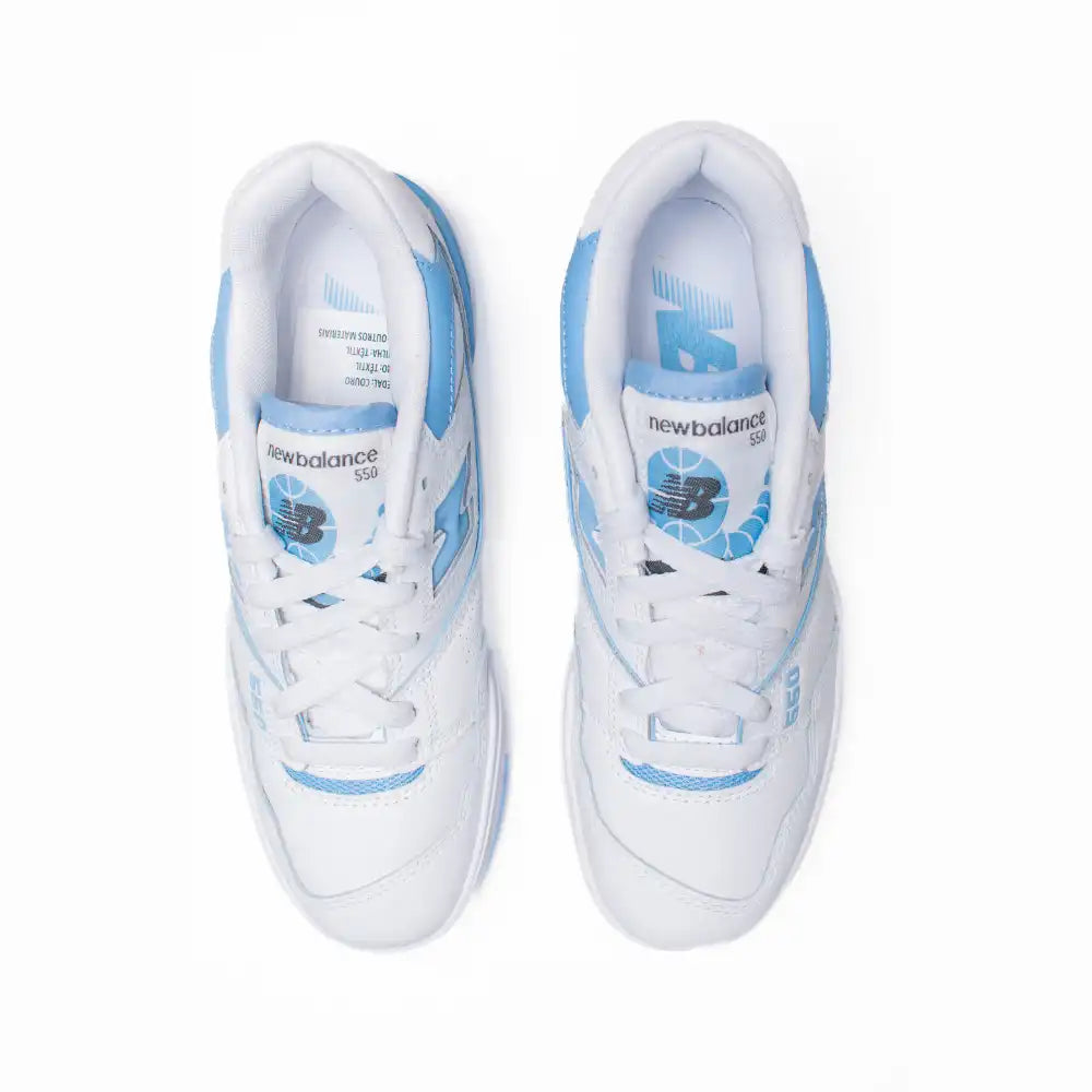 New Balance 550 UNC White Dusk Blue - DRIP DOS ARTISTAS