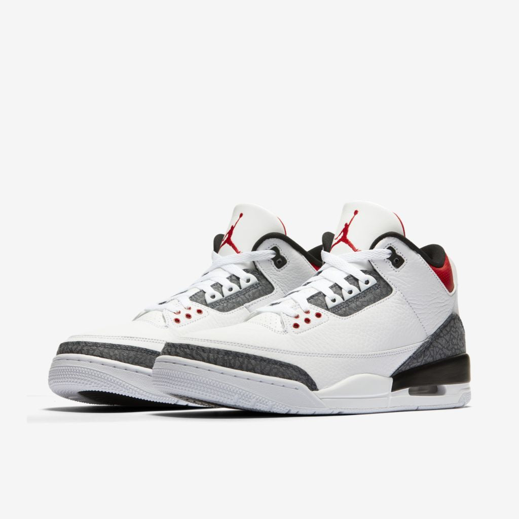 Air Jordan 3 Denim Fire Red - DRIP DOS ARTISTAS