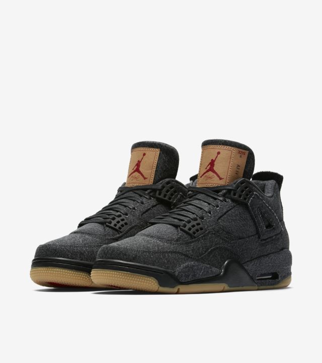 Levi's x Air Jordan 4 Retro Black - DRIP DOS ARTISTAS