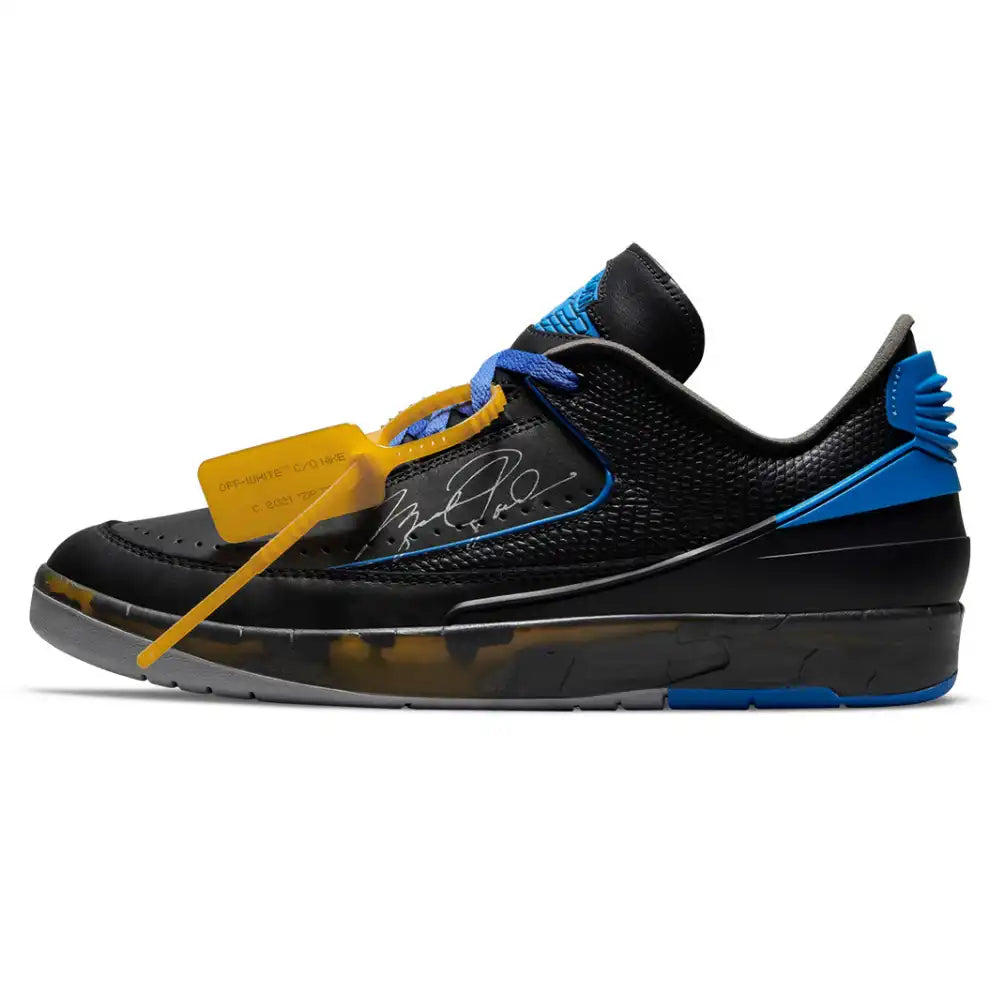 Off-White x Air Jordan 2 Low SP Black Royal - DRIP DOS ARTISTAS