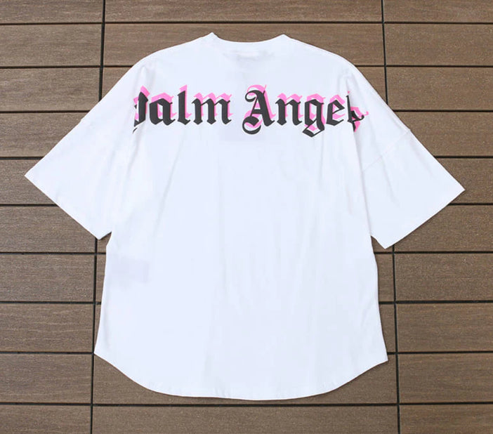Camiseta Palm Angels Double Logo Oversized