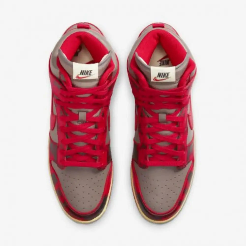 Nike Dunk High 1985 Red Acid Wash - DRIP DOS ARTISTAS 