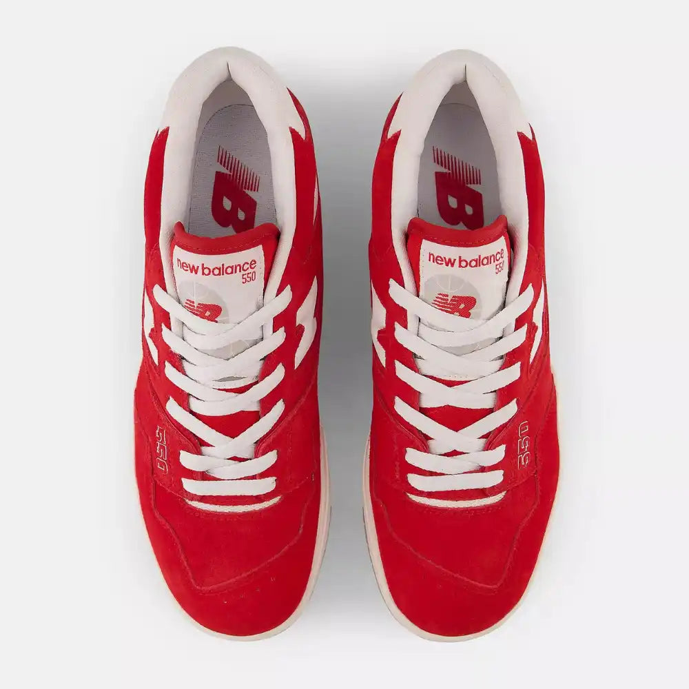 New Balance 550 Suede Pack Team Red - DRIP DOS ARTISTAS 