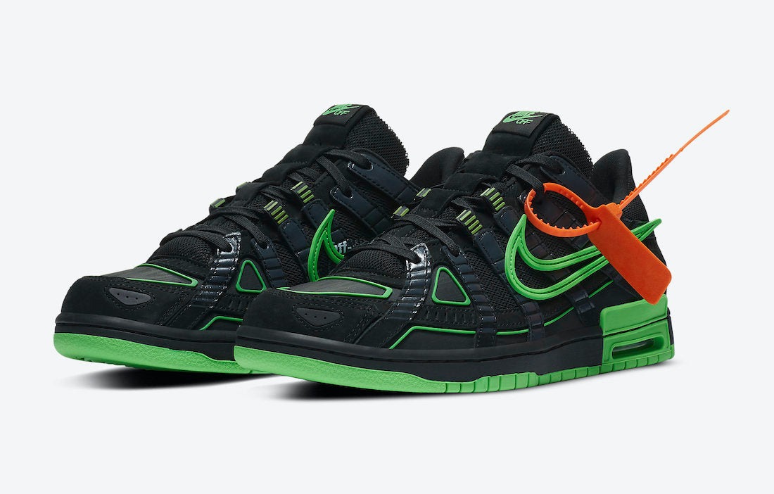 Off White x Nike Rubber Dunk Green Strike - DRIP DOS ARTISTAS 