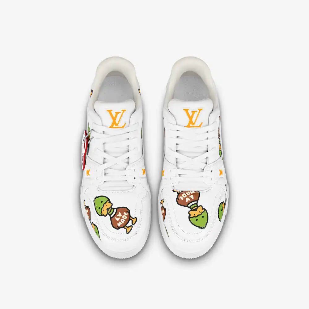 Nigo x Louis Vuitton Trainer Low White Duck Print - DRIP DOS ARTISTAS 