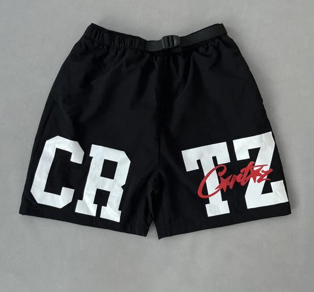Corteiz CRTZ Nylon Shorts Black