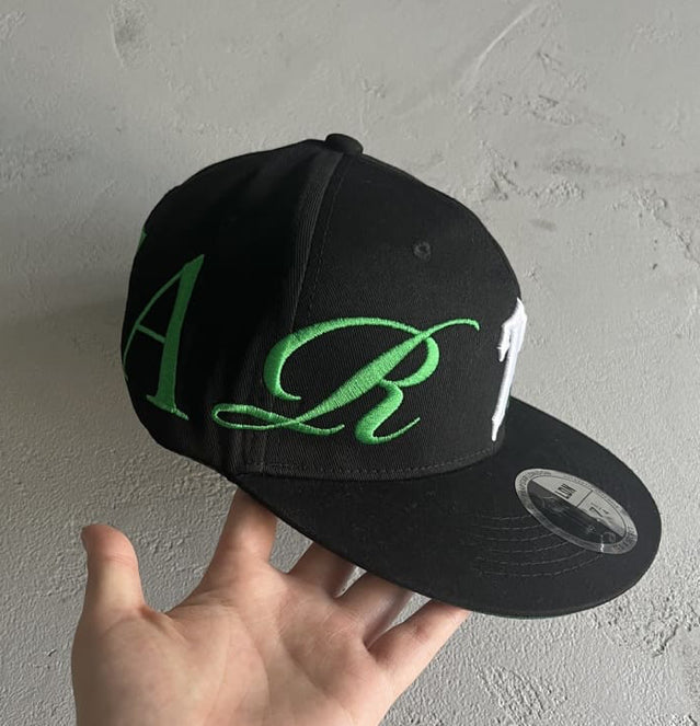 Trapstar Script Fitted Cap Black/Green