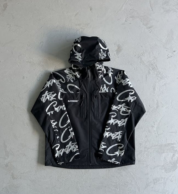 Corteiz Elitework Shell Jacket Black