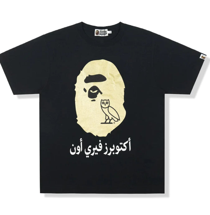 BAPE x OVO Ape Head Black Gold