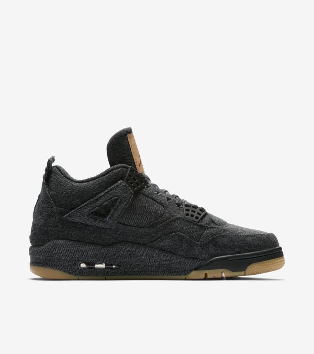 Levi's x Air Jordan 4 Retro Black - DRIP DOS ARTISTAS 