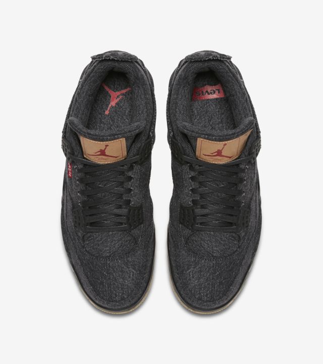 Levi's x Air Jordan 4 Retro Black - DRIP DOS ARTISTAS 