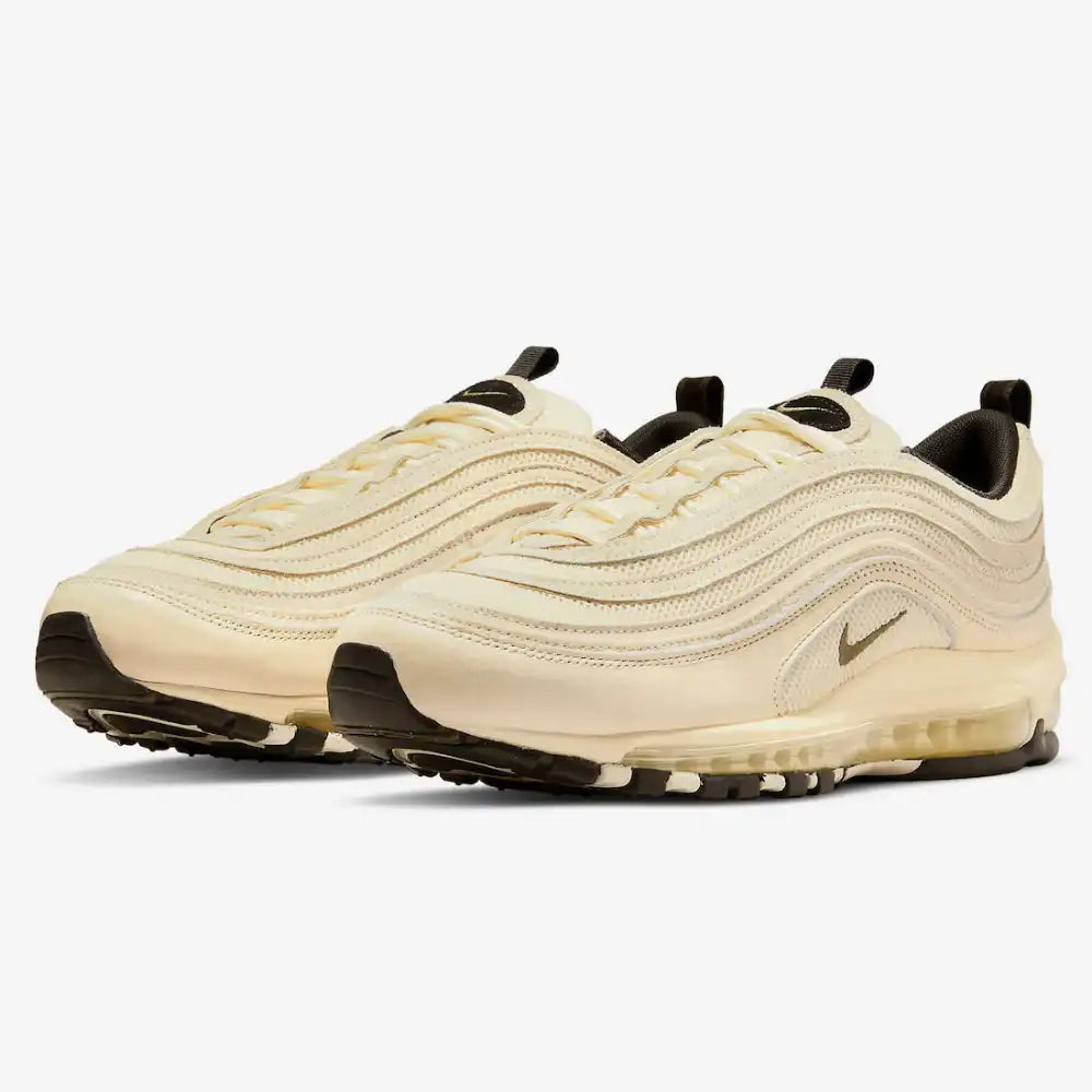 Nike Air Max 97 Coconut Milk and Black - DRIP DOS ARTISTAS 