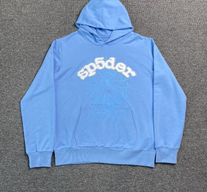 Moletom Sp5der Web Sky Blue