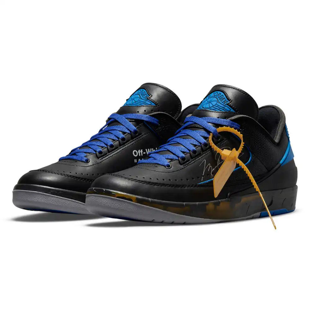 Off-White x Air Jordan 2 Low SP Black Royal - DRIP DOS ARTISTAS 