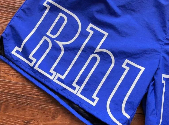 Rhude RH Logo Shorts Blue