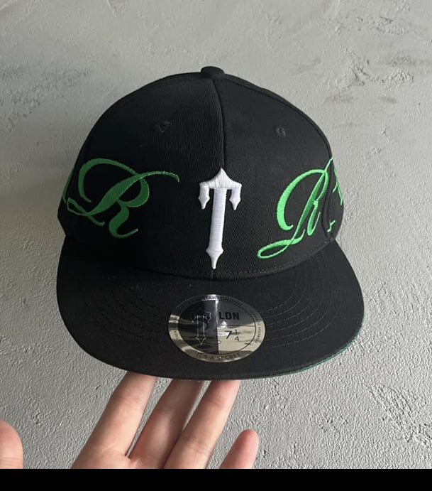 Trapstar Script Fitted Cap Black/Green
