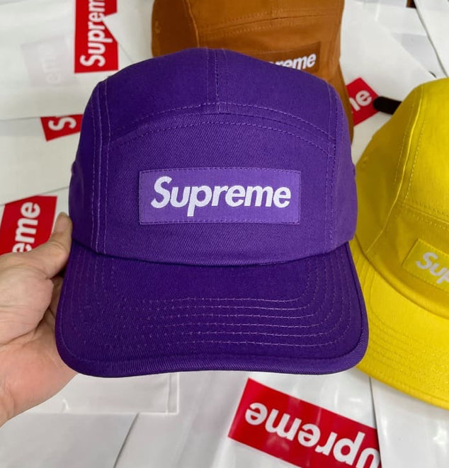 Boné Supreme Washed Chino Twill Camp Purple