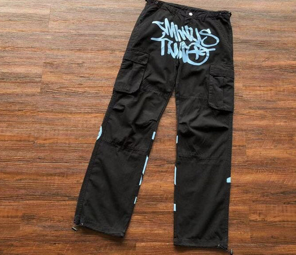 Calça Minus Two Cargo Preto/Azul
