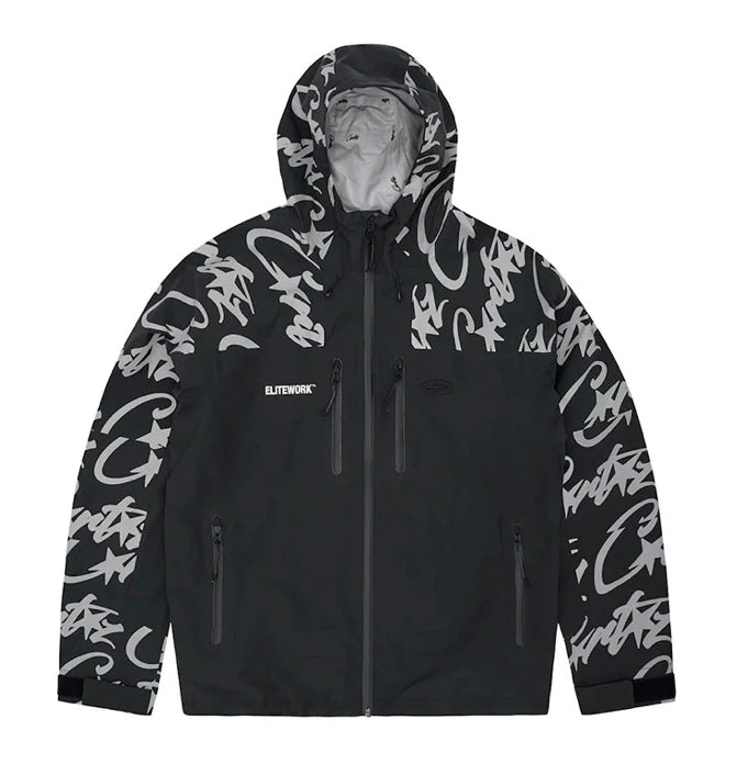 Corteiz Elitework Shell Jacket Black