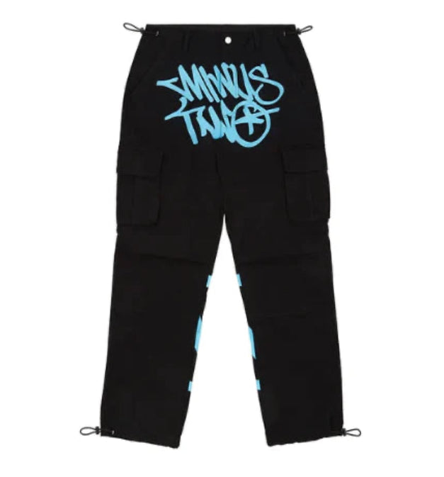 Calça Minus Two Cargo Preto/Azul