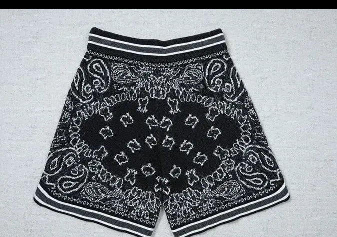 Amiri Bandana Crochet Basketball Shorts