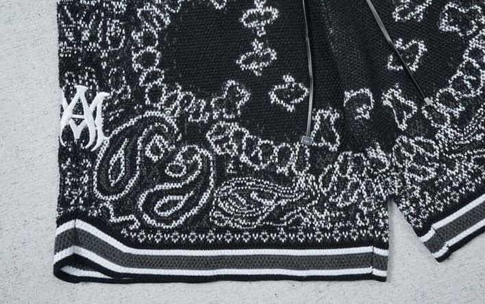 Amiri Bandana Crochet Basketball Shorts