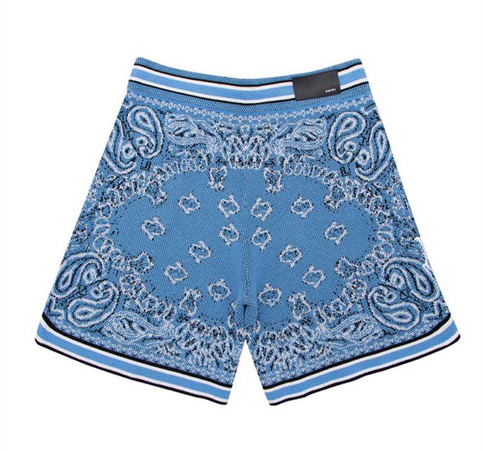 Amiri Bandana Crochet
Basketball Shorts Blue