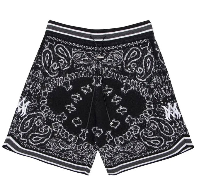 Amiri Bandana Crochet Basketball Shorts