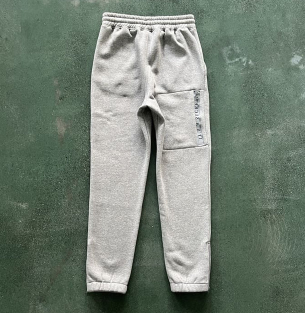 Conjunto Trapstar Chenille Decoded 2.0 Hoodie Grey/Ice Blue