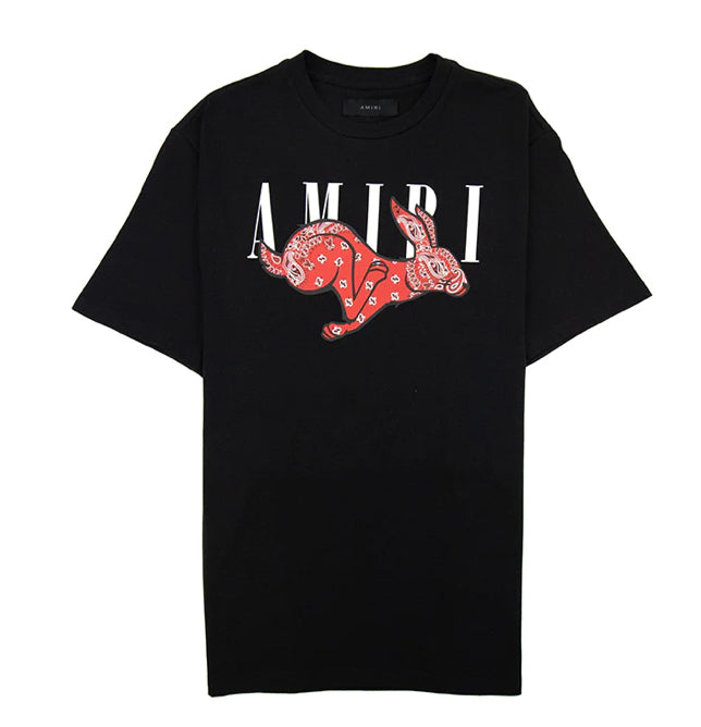 Camiseta Amiri Rabbit Logo Black