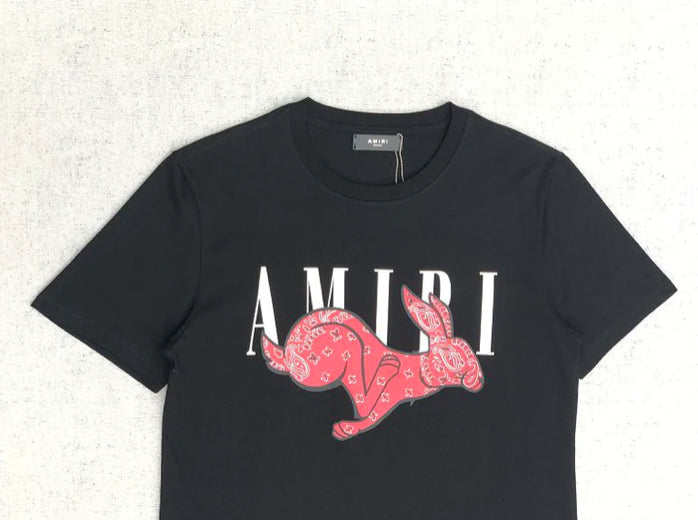 Camiseta Amiri Rabbit Logo Black