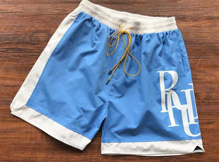 Rhude Side Logo Shorts Blue