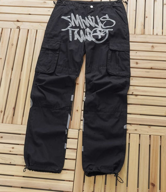 Calça Minus Two Cargo Preto/Cinza