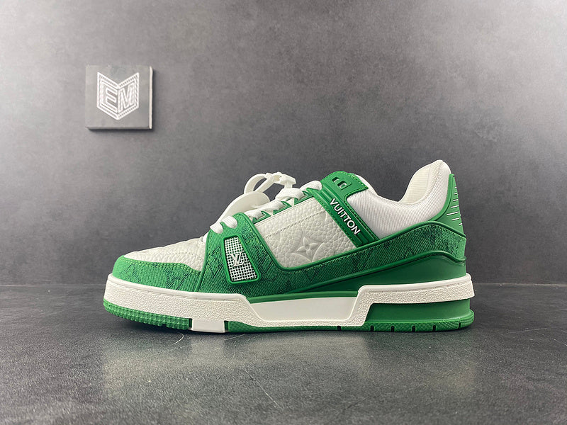 louis vuitton trainner green - pronta entrega sem box - DRIP DOS ARTISTAS 