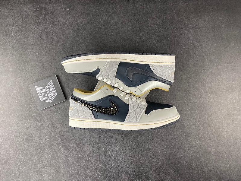 Jordan 1 Low Beaded Swoosh - DRIP DOS ARTISTAS 