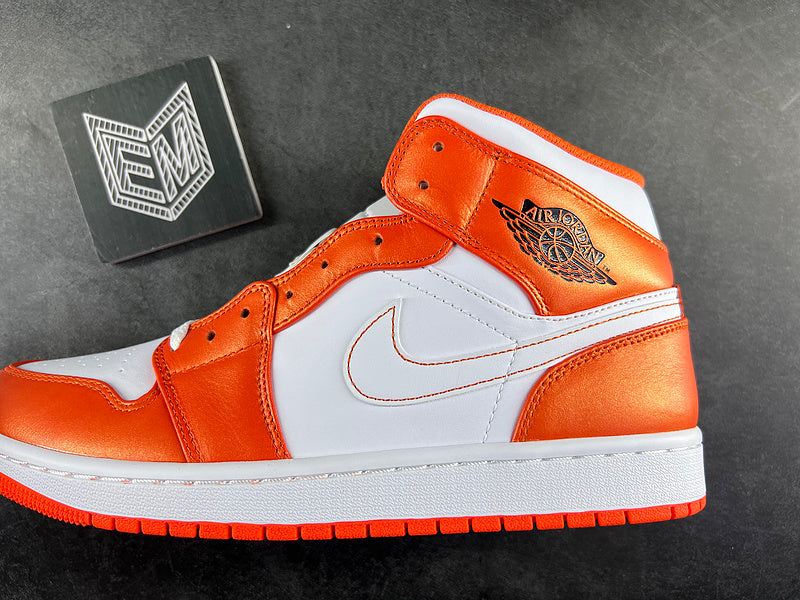 Air Jordan 1 Mid Metallic Orange - DRIP DOS ARTISTAS 