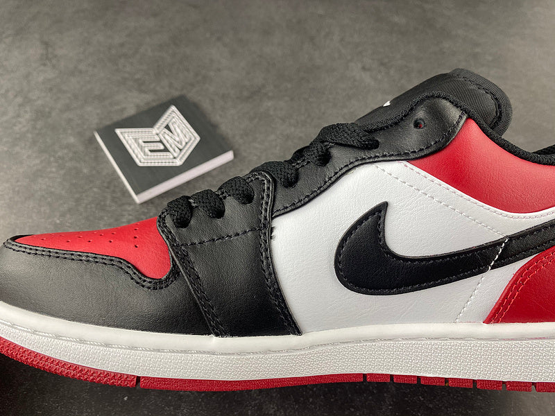 Jordan 1 Low Bred Toe - DRIP DOS ARTISTAS 