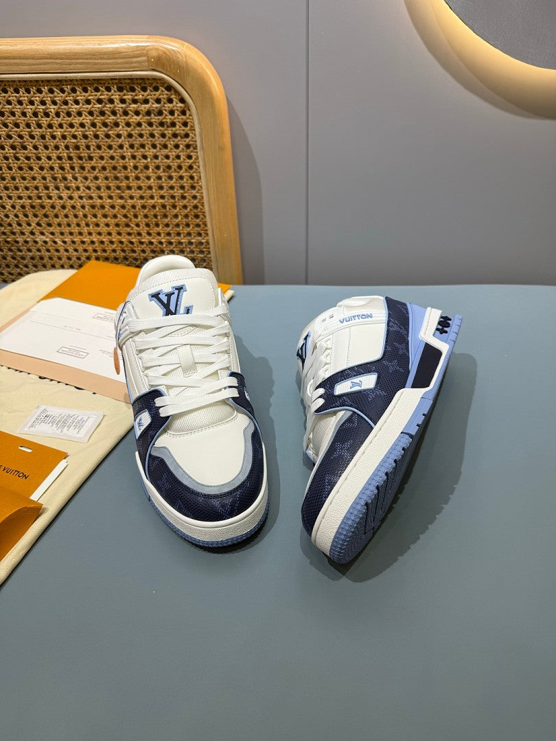 LOUIS VUITTON TRAINER BLUE WHITE