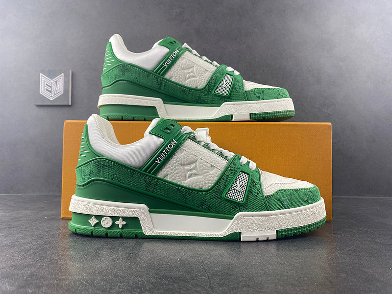 louis vuitton trainner green - pronta entrega sem box - DRIP DOS ARTISTAS 