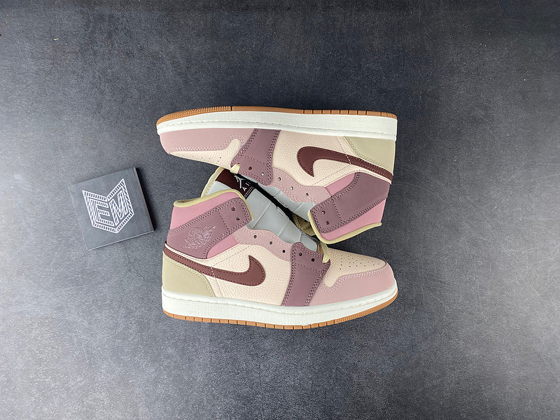 Jordan 1 Mid SE Dark Pony Smoky Mauve - DRIP DOS ARTISTAS 