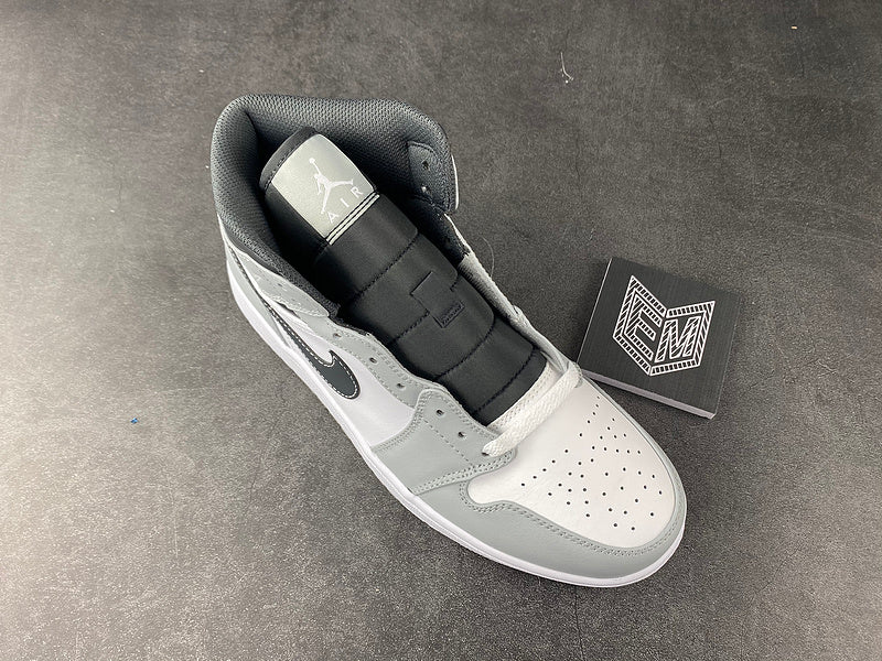 Air Jordan 1 Mid Light Smoke Grey Anthracite - DRIP DOS ARTISTAS 