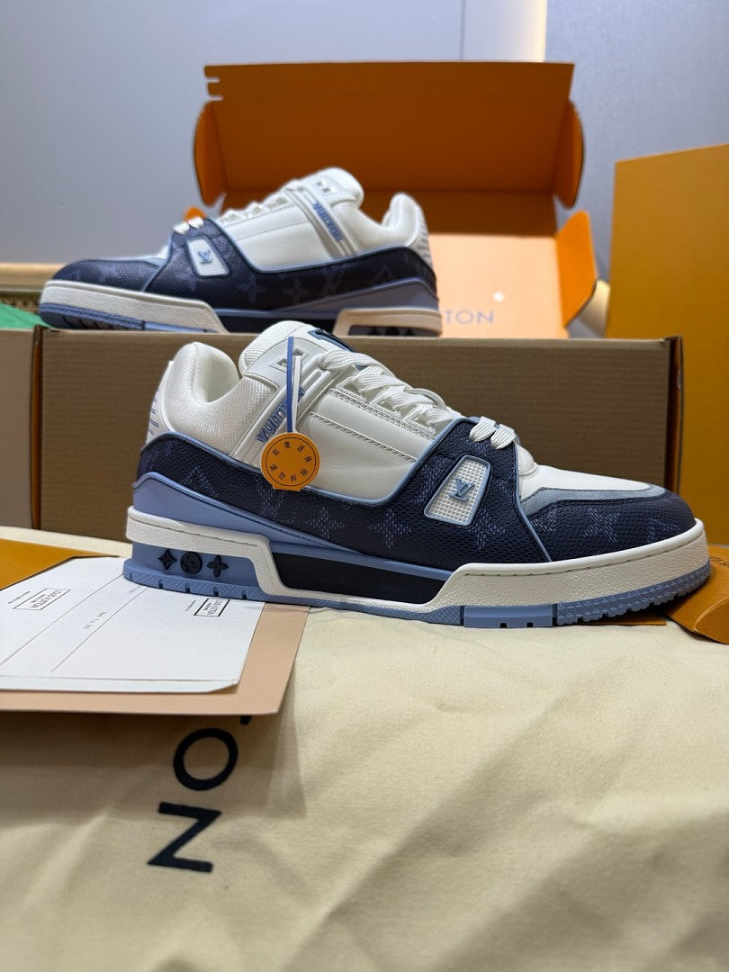 LOUIS VUITTON TRAINER BLUE WHITE