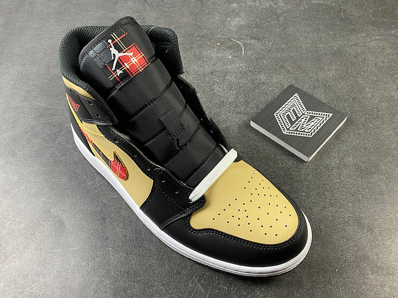 Air Jordan 1 Mid Tartan Swoosh - DRIP DOS ARTISTAS 