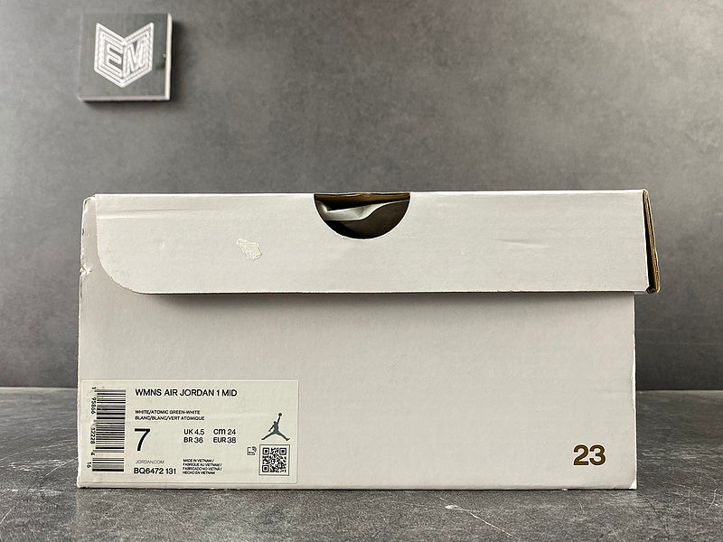 Jordan 1 Mid White Lime (W) - DRIP DOS ARTISTAS 