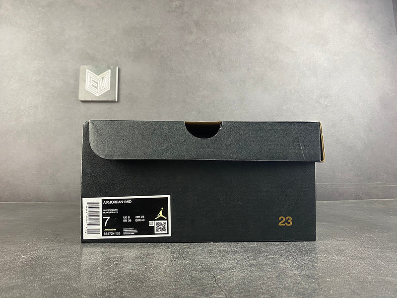Air Jordan 1 Mid Neutral Grey - DRIP DOS ARTISTAS 
