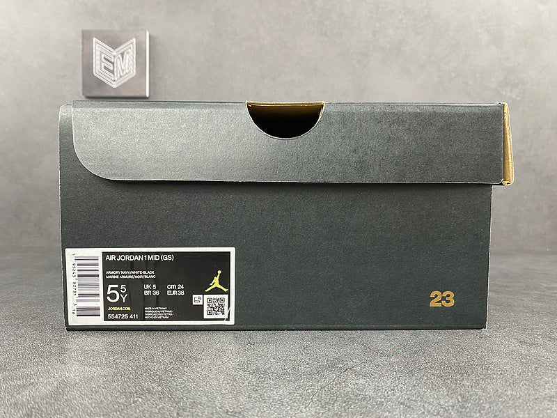 Jordan 1 Mid Armory Navy - DRIP DOS ARTISTAS 
