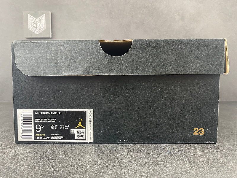 Jordan 1 Mid Signal Blue - DRIP DOS ARTISTAS 