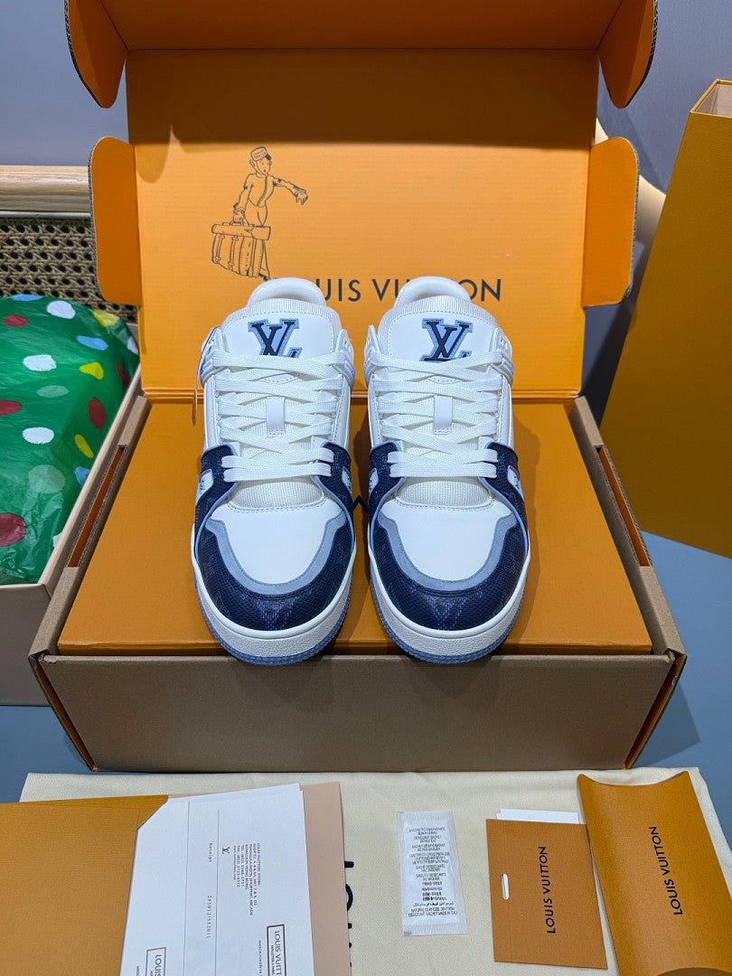 LOUIS VUITTON TRAINER BLUE WHITE