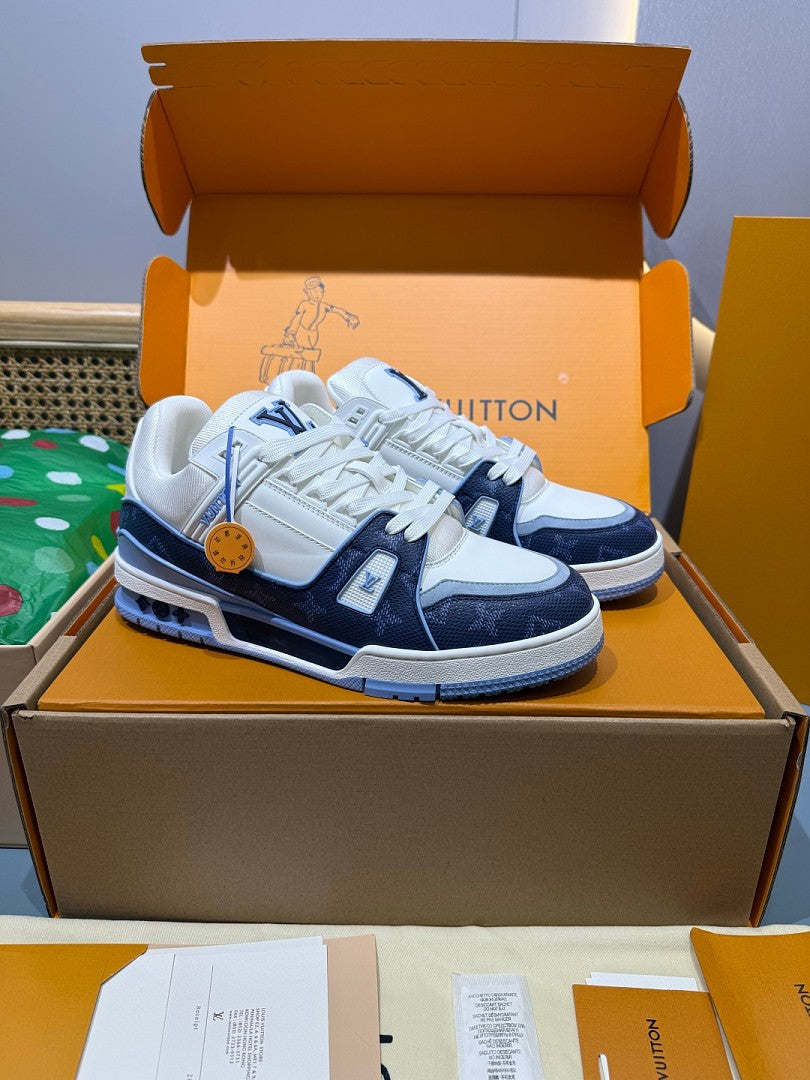 LOUIS VUITTON TRAINER BLUE WHITE