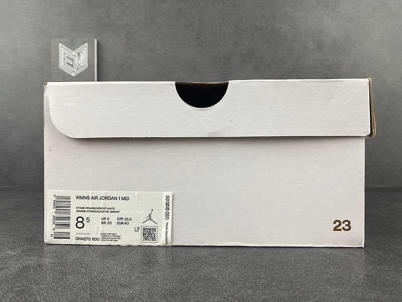 Air Jordan 1 Mid Apricot Orange - DRIP DOS ARTISTAS 